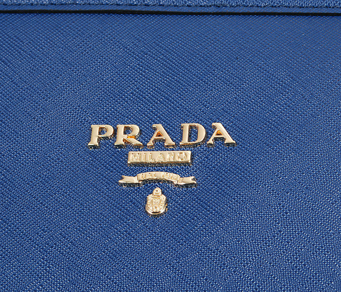 2014 Prada saffiano calfskin leather shoulder bag BN2432 royalblue